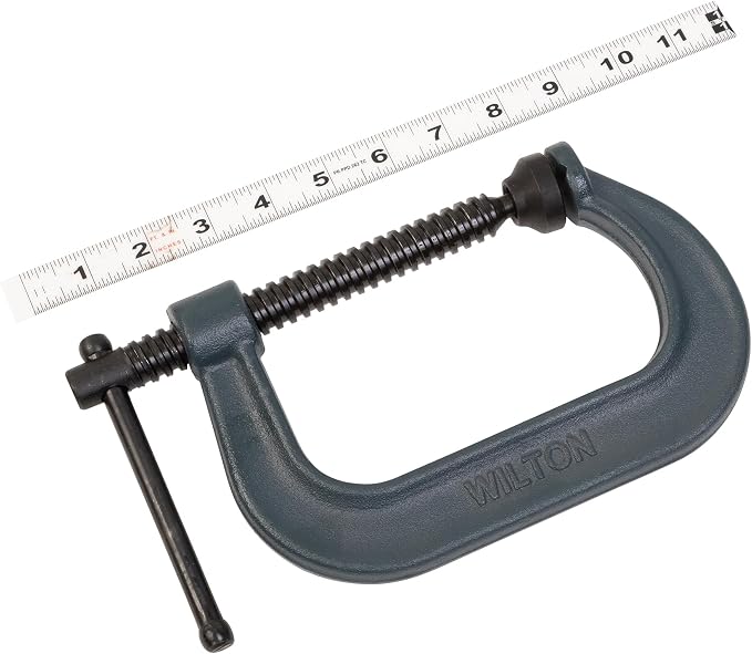 Wilton C-Clamp, 4-1/4" Opening, 3-1/4" Throat, 6200 Lbs. Clamping Force (Model 404)
