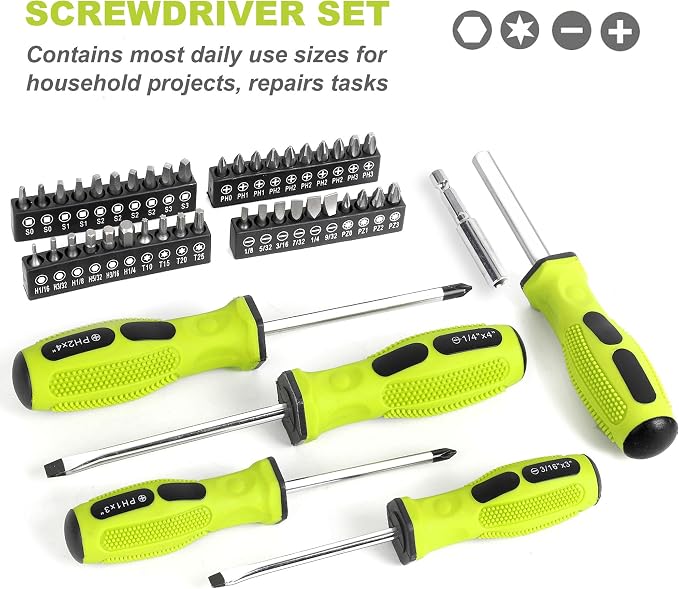 FASTPRO 225-Piece Home Repairing Tool Kit with Tool Box