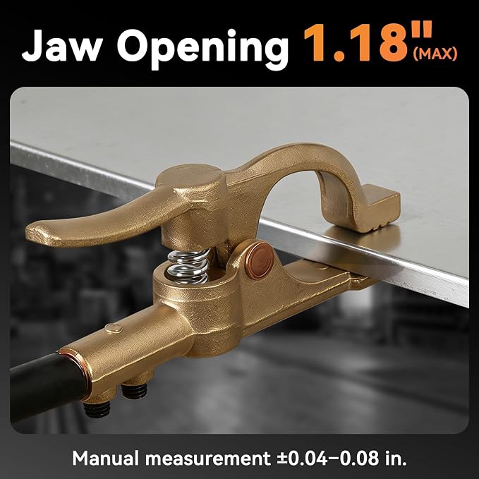 300 Amp Brass Welding Ground Clamp, Heavy Duty for Welders, 2-Pack