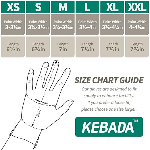 Kebada W1 Work Gloves for Men and Women, PU Coated Safety Gloves with Grip, Touchscreen, Ideal for Warehouse Package Handling, Construction, Gardening, Black Large