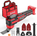 Cordless Oscillating Tool Compatible with Milwaukee 18V Battery(Tool Only), 21,000 OPM Upgraded Brushless 18V Oscillating Multi-tool with 6 Speed, LED Light, DIYtoolifz 4.5° Oscillating Tool for Wood