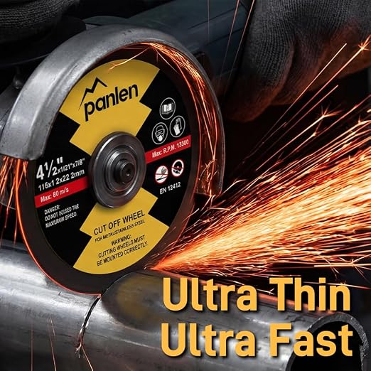 50 Pack Cut Off Wheels 4 1/2 inch Thin Metal & Stainless Steel Cutting Wheel, Professional Fast Cutting Disc for Angle Grinder