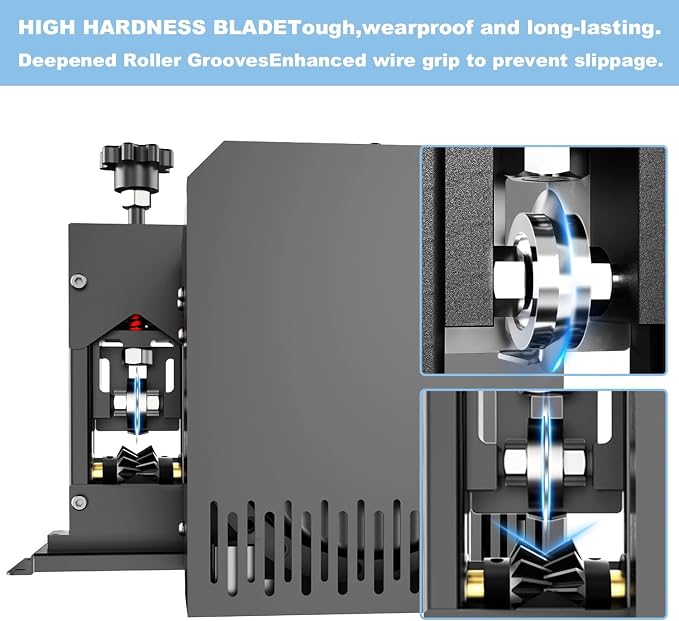 Electric Wire Stripper Machine, 0.06"-1.18" Automatic Wire Stripping Machine, Wire Stripping Tool for 1.5-25 mm Scrap Wire, Copper Wire Stripper Power Tool for Leftover Cable Recycling