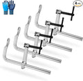 4-Pack Heavy Duty F-Style Welding Clamps, 990 LB Clamping Force