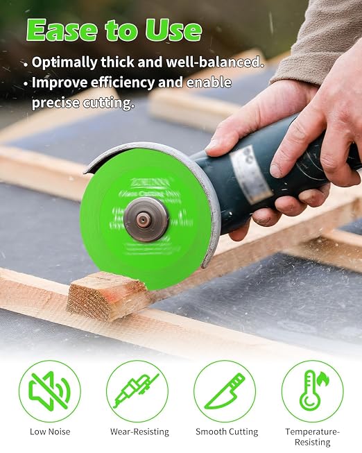 ZORUNNA 20 Pack Glass Cutting Disc for Angle Grinder, 4" X 7/8" Tile Cutter Blade, Ultra-Thin Glass Cutters Tools for Grinding Ceramic, Crystal, Tile, Jade, Wine Bottle.