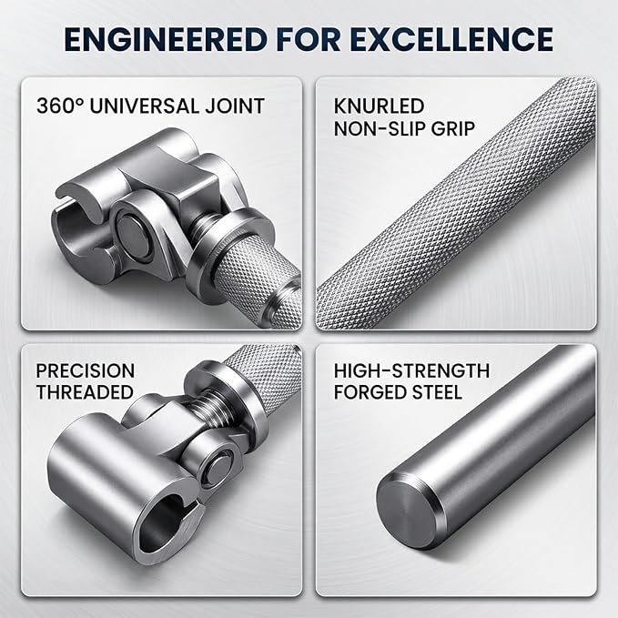 Saker Adjustable Door Hinge Wrench for Residential | Stainless Steel Door Gap Tool for Sagging/Sticking Doors, No Disassembly Needed, Ergonomic Non-Slip Handle