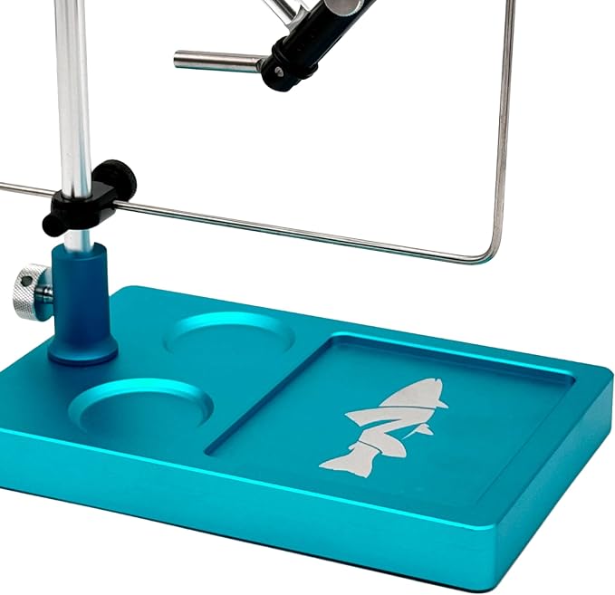 V2 Rotary Fly Tying Vise w/Travel Base, Teal Blue