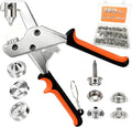 Heavy Duty Snap Fasteners Kit & Snap Fastener Tool with 100 Sets 15mm Boat Cover Snaps - Professional Canvas Snap Button Kit for Boat, RV, Tarp & Canvas Repair