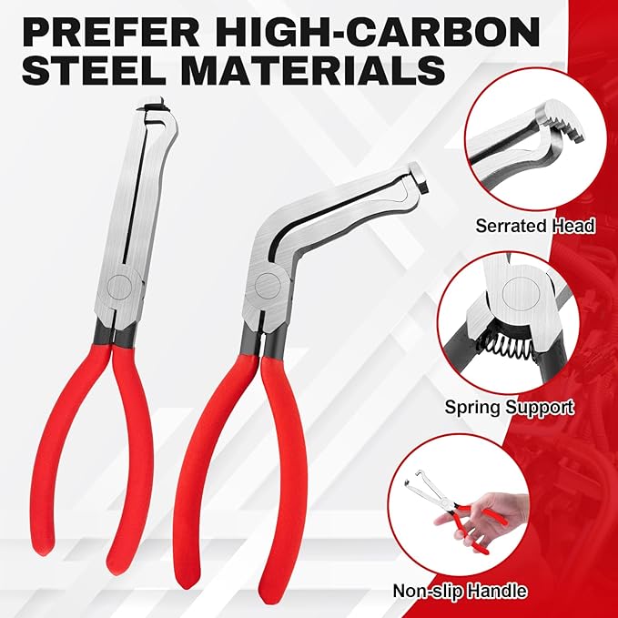 Beaiguna 3PCS Electrical Disconnect Pliers, Upgrade Electrical Connector Pliers, Automotive Electrical Connector Removal Tool, Automotive Electrical Terminal Connector Separator Removal Tool for Cars