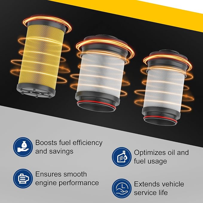 2025-2026 68677800AA Fuel Filter Water Separator and 68677810AA Oil Filter | 6.7 Cummins Fuel Filter and Oil Filter Kit, Fits for 2025-2026 Ram 2500 3500 4500 5500 6.7L Cummins Turbo Diesel Engines