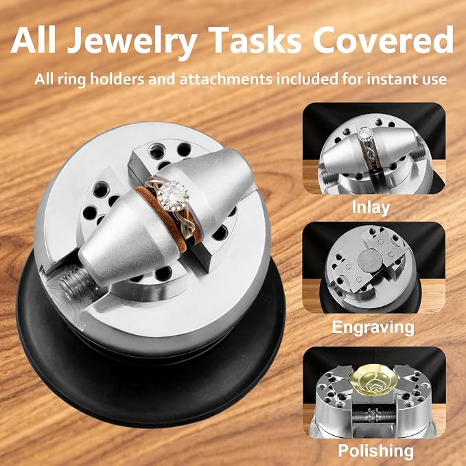 DZQ 71 Pcs 3 Inch Jewelry Ball Vise Tool Kit with Ring Making Accessories