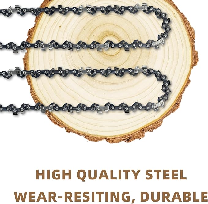 4 Pack 24 Inch Chainsaw Chain .050" Gauge, 3/8" Pitch, 84 Drive Links, 24 Inch Replacement Chains Fit for Husqvarna 460, 460 Rancher, Stihl MS 260, Echo, Poulan, Makita and More