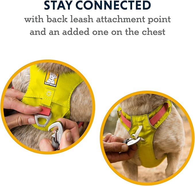 Ruffwear, Hi & Light, Everyday Lightweight Dog Harness, Trail Running, Walking, Hiking, All-Day Wear, Sage Green, Medium