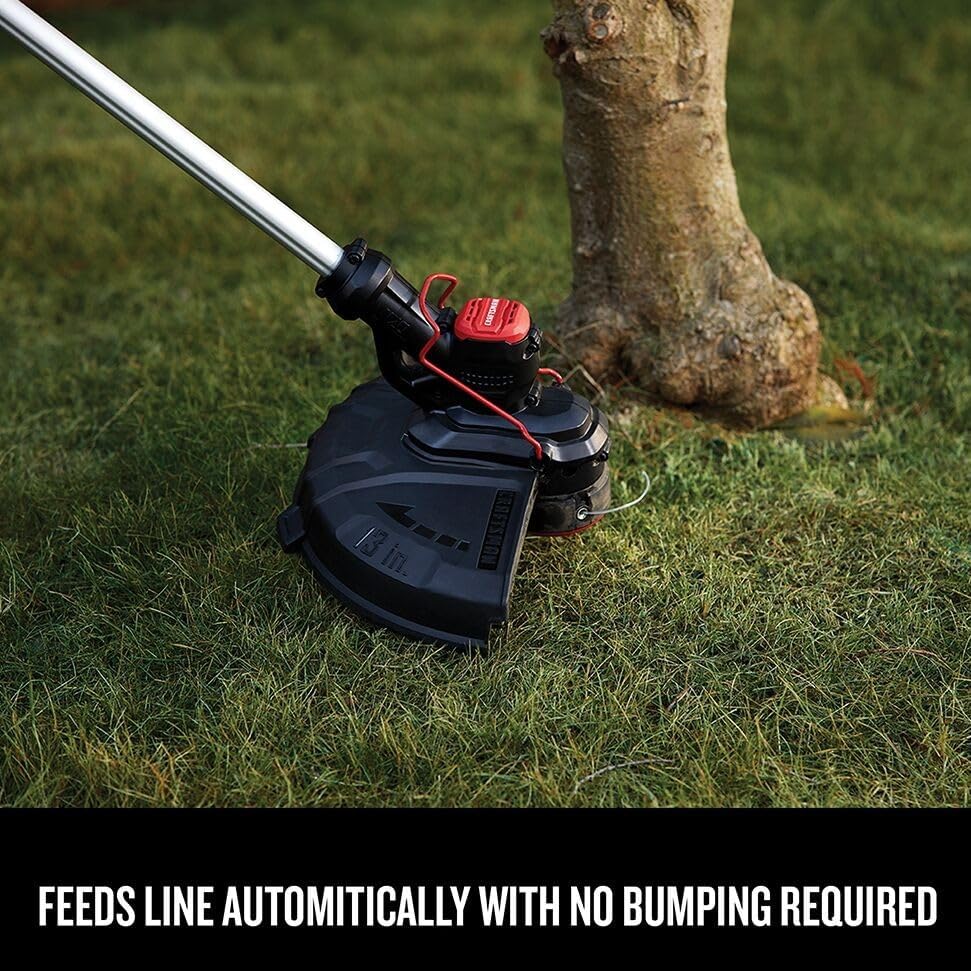 CRAFTSMAN V20 Weed Wacker Cordless String Trimmer and Edger, Weed Eater Includes 2.0 Ah Battery and Charger, Lightweight, Extended Runtime, 2 Speed (CMCST900D1)