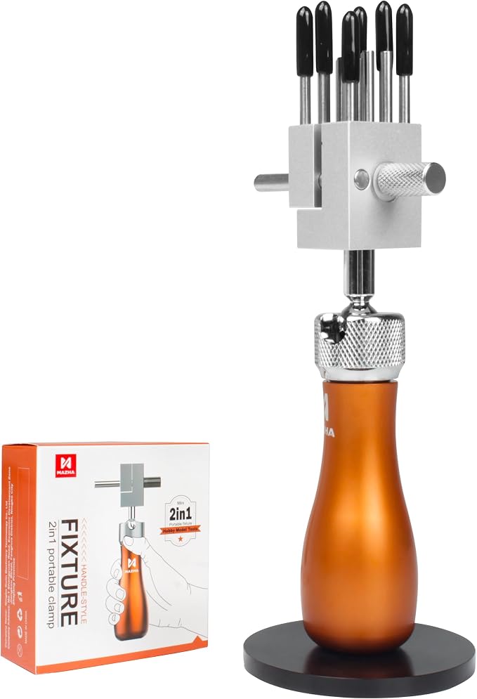 2-in-1 Handheld Bench Vise, with 360° Rotating Ball Joint