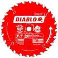 Diablo Framing Saw Blade with Perma-SHIELD for Long Life & Fast Cuts on Woods - 24 Teeth, 7-1/4" Diameter, 5/8" Arbor, .059" Kerf - D0724W