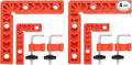 HARFINGTON 4Pcs Corner Clamp 90 Degree 3/4" Right Angle Clamp Set for Woodworking, ABS Plastic Positioning Square Tool for Picture Frame Box Cabinets Drawers, Orange