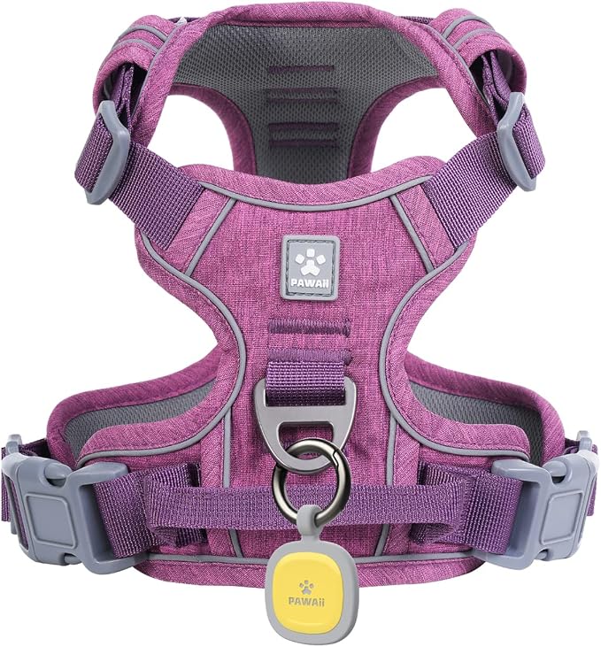 Pawaii No Pull Dog Harness with Pet ID Tag, Reflective Vest