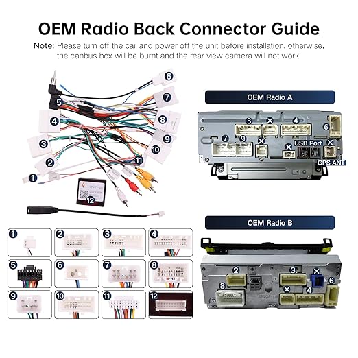 16PIN Car Radio Wiring Harness for Toyota Corolla RAV4 Camry 4Runner Tundra Highlander 2014-2018, Aftermarket Stereo Wire Harness with CANBUS Adapter Support JBL, Backup Camera, SWC