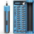 Tilswall 4V Electric Screwdriver Cordless, 10N.m High Torque /260 RPM, Cordless Screwdriver with 4-Level Control, 2200mAh USB-C Fast Charging, 25pc S2 Steel Bits for DIY and Home Repairs (Blue) -W122