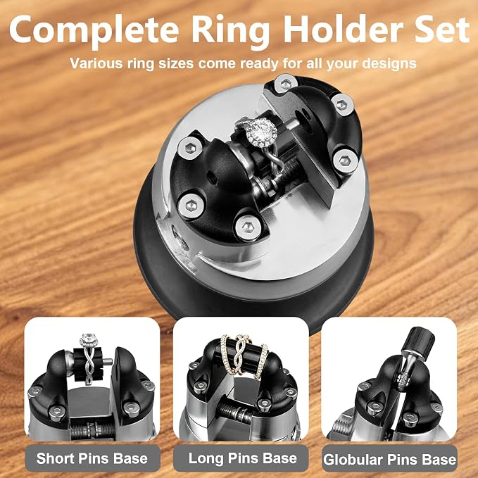 DZQ 71 Pcs 3 Inch Jewelry Ball Vise Tool Kit with Ring Making Accessories