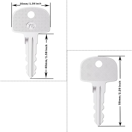 Heavy Ignition Keys, 10Pcs 601 Sany Key fits Sany Mini Excavator Crane Ferris Mower Bluebird School Polaris Snowmobile Broderson and Bus