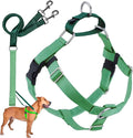 2 Hounds Design Freedom No Pull Dog Harness and Leash, 1" XXL, Neon Green | Promotes Easy Walking & Comfortable Control, Secure Fit, Adjustable Harness and Leash Set for XXL Sized Dogs, Made in USA