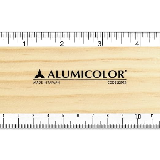 Alumicolor Acrylic Calibrated T-Square for Art, Framing & Drafting, Natural Wood Color, Pack of 10-36IN, (89936)