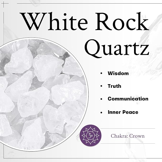 mookaitedecor 7 PCS Rock Quartz Crystal Polyhedral DND Dice Set, Polished Tumbled Stones Dices for RPG MTG Table Games Home Decoration