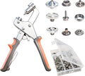 TRILVIX Heavy Duty Snap Fastener Tool Set, Leather Snaps and Fasteners kit, 15mm snap Tool with 80 Sets Boat Cover Snaps for Fabric, for Boat Covers, Canvas, Leather, Tarps, Fabric, Sewing