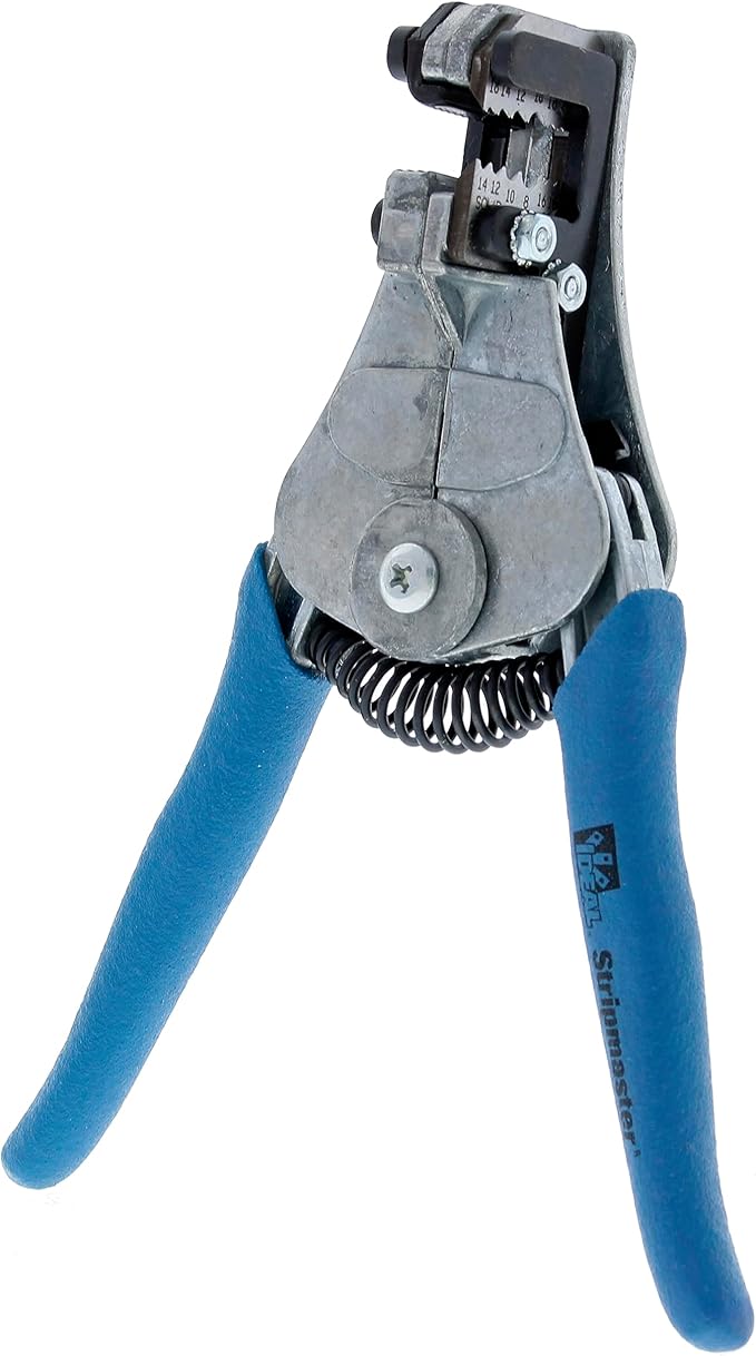 IDEAL Electrical Stripmaster® Wire Stripper, 10-22 AWG - One step precision wire stripping, easily strips wire clean - up to 7/8" (22 mm)