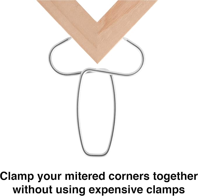 Fulton Miter Spring Clamps for Woodworking Set, Wood Trim, Picture Frames, Crown Molding Tool, Hip Clip & 13 Spring Miter Clamps for Trim, Finish Carpenter Tools, Made in USA