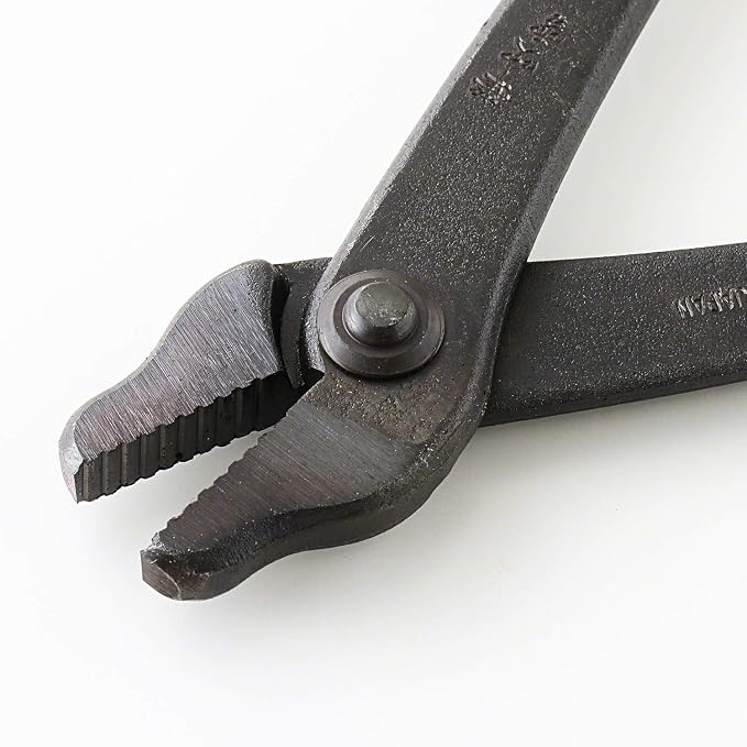Wazakura Hand Forged Bonsai Wire and Jin Pliers Made in Japan 210mm(8.25inch), Bonsai Training Wire Plier, Japanese Garden Tool- Black