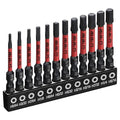 TGFTGF Impact Hex Head Allen Wrench Drill Bit Set, 12PCS, 2-inch (SAE), Premium S2 Steel 1/4" Hex-Shank Hex Bit Set, CNC Machined Magnetic Screwdriver Bit Set, Storage Box, for Automotive Home DIY