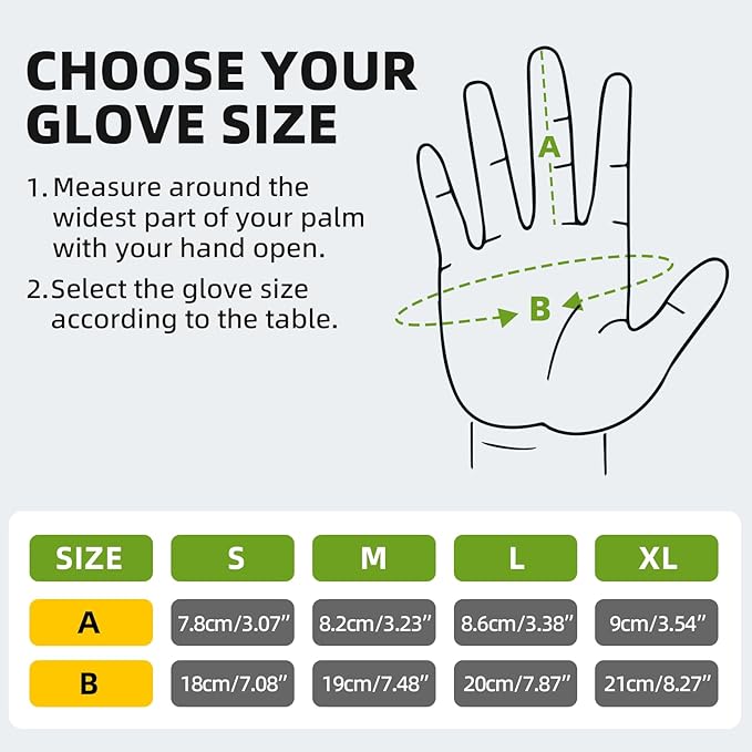 Schwer 240 Pairs Safety Work Gloves with Certified Level 6 Abrasion Resistance, ANSI A2 Cut Resistant Working Gloves with Grip for General Use, Construction, Gardening, Mechanic, 3D-Comfort, LT5636, L