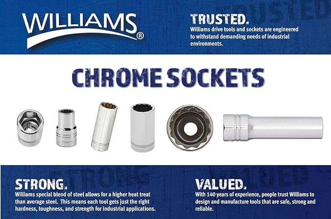 Williams B-618 9/16-Inch Shallow 6 Point Socket