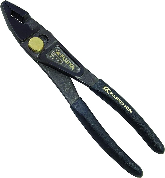 FUJIYA Tools, 230-165-BG, Lightweight Slip Joint Combination Pliers, Black & Gold color-, 7 Inch