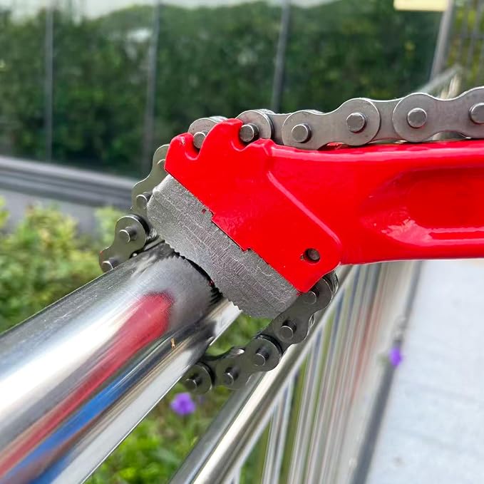 Chain Pipe Wrench 36" for 4.2" ~ 7.5" Pipe Diameter, Chain Length 30". Heavy-Duty Chain Pipeline Tool for Pipeline Installation, Oilfield Pipeline Operations and Maintenance