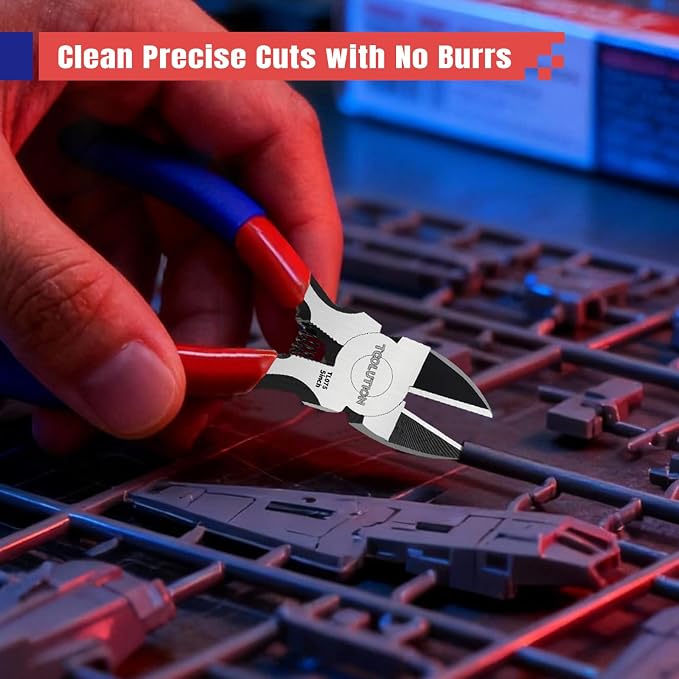 10 Pack 5" Small Wire Cutters - Side Cutter for Crafting Diagonal Cutting Pliers - Spring Loaded Wire Snips Dikes Clippers - Flush Cutters for Jewelry Making Artificial Flowers