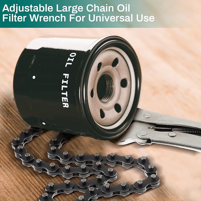 Honoson 2 Pcs 9 Inch Locking Chain Clamp with 35.8 Inch Long Chain Carbon Steel Locking Chain Plier Industrial Pipe Vise Chain Wrench 10.2 Inch Diameter for Pipe Fitting ‎Plumbing Woodworking Welding