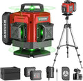 weiddw Laser Level with Tripod, Self Leveling Laser Level 4x360°, Green Line Laser 4D Laser Leveler Tool with 2Pcs Lithium Batteries for Picture Hanging, Tile, Home Renovation, Indoor