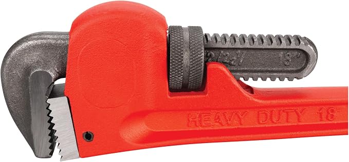 Performance Tool W1133-18B 18 in. Red Drop-Forged Steel Pipe Wrench