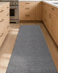 Color&Geometry Kitchen Rugs and Mats Non Slip Washable, Absorbent,Woven Kitchen Runner Rug Easy to Clean Kitchen Floor Mats for in Front of Sink, Laundry Room, Hallway, 24''x83'', Light Grey