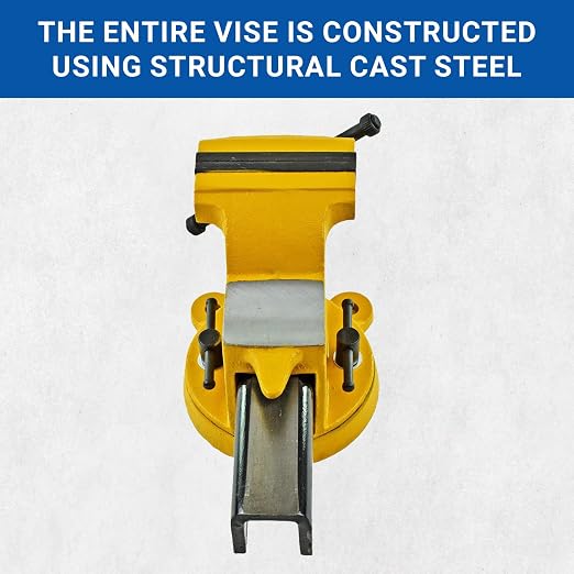 Yost Vises 904-HV 4" High-Visibility Heavy Duty Steel Bench Vise