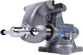Wilton Tradesman Bench Vise, 6-1/2" Jaw (Width-6", Max Opening-4") Throat (Model 1765), Gray