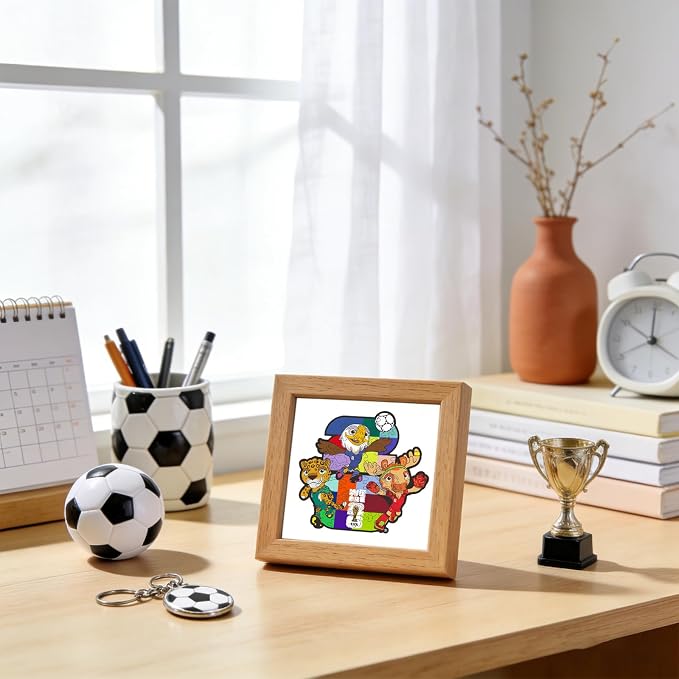FIFA World Cup 2026 Zayu, Clutch & Maple 26PCS Wooden Pocket Puzzle