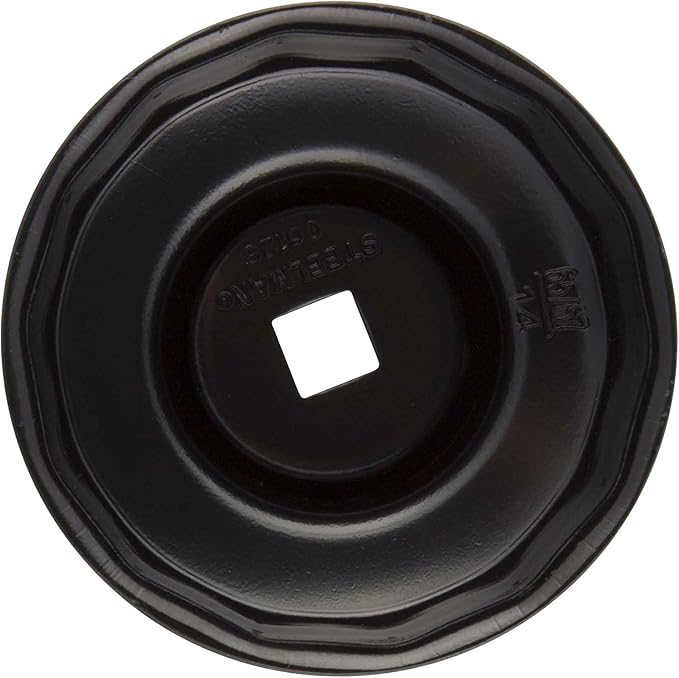 Steelman Low Profile Oil Filter Cap Wrench Socket 65mm and 67mm x 14 Flute, 3/8-inch Drive, Heavy Duty Chrome Vanadium Steel