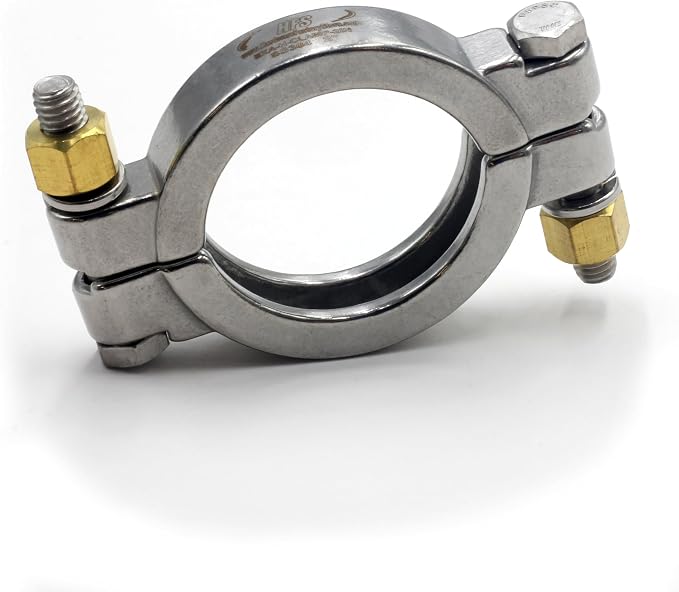 HFS(R) 2" High Pressure Tri Clover Sanitary Clamp for Tri Clamp Fitting Connection, Stainless Steel 304