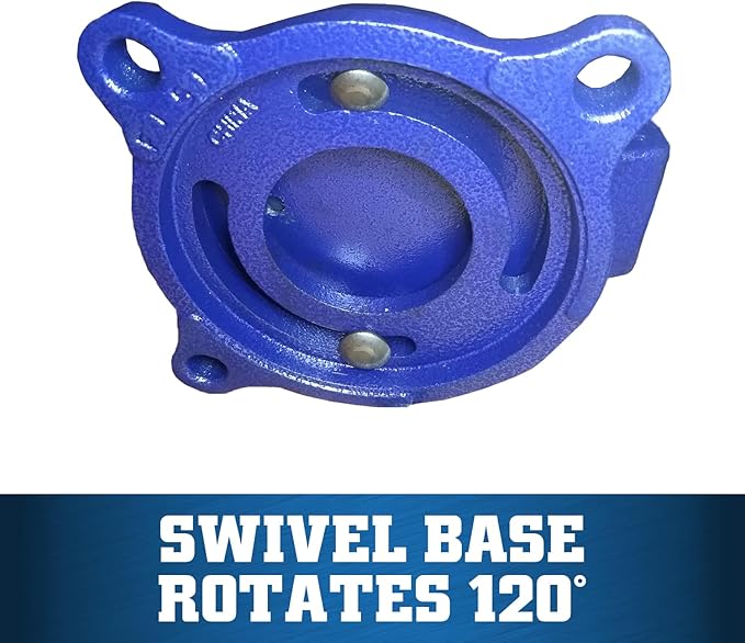 Wilton General Purpose Bench Vise, 6" Jaw Width, 5" Max Jaw Opening, 3" Throat (11106)