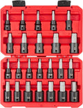 TEKTON 1/2 Inch Drive Hex Impact Bit Socket Set, 24-Piece | SIB92311